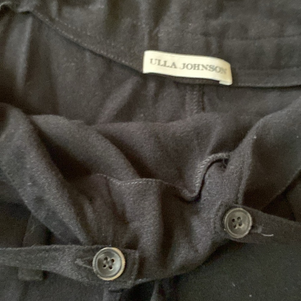 Ulla Johnson Freja High Rise Suspender Pants Noir Black Size 4 Overalls Harem - Picture 12 of 16